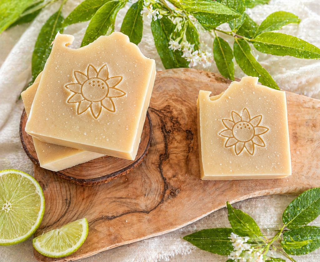 Lime Verbena. Goat Milk & Tallow Soap. Sunflower.