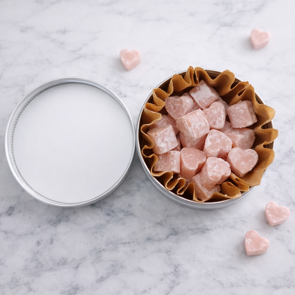 Tallow Lotion Dots / Hearts!  Milk & Honey Scent.