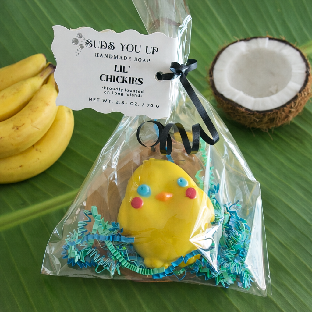 Lil Chickies! Banana Coconut. Spring Soap! 🐥