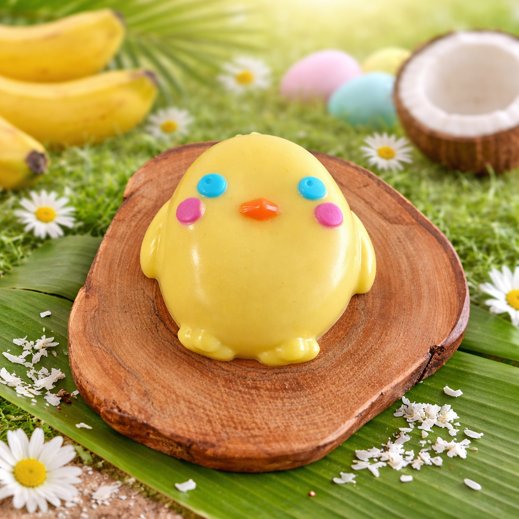 Lil Chickies! Banana Coconut. Spring Soap! 🐥