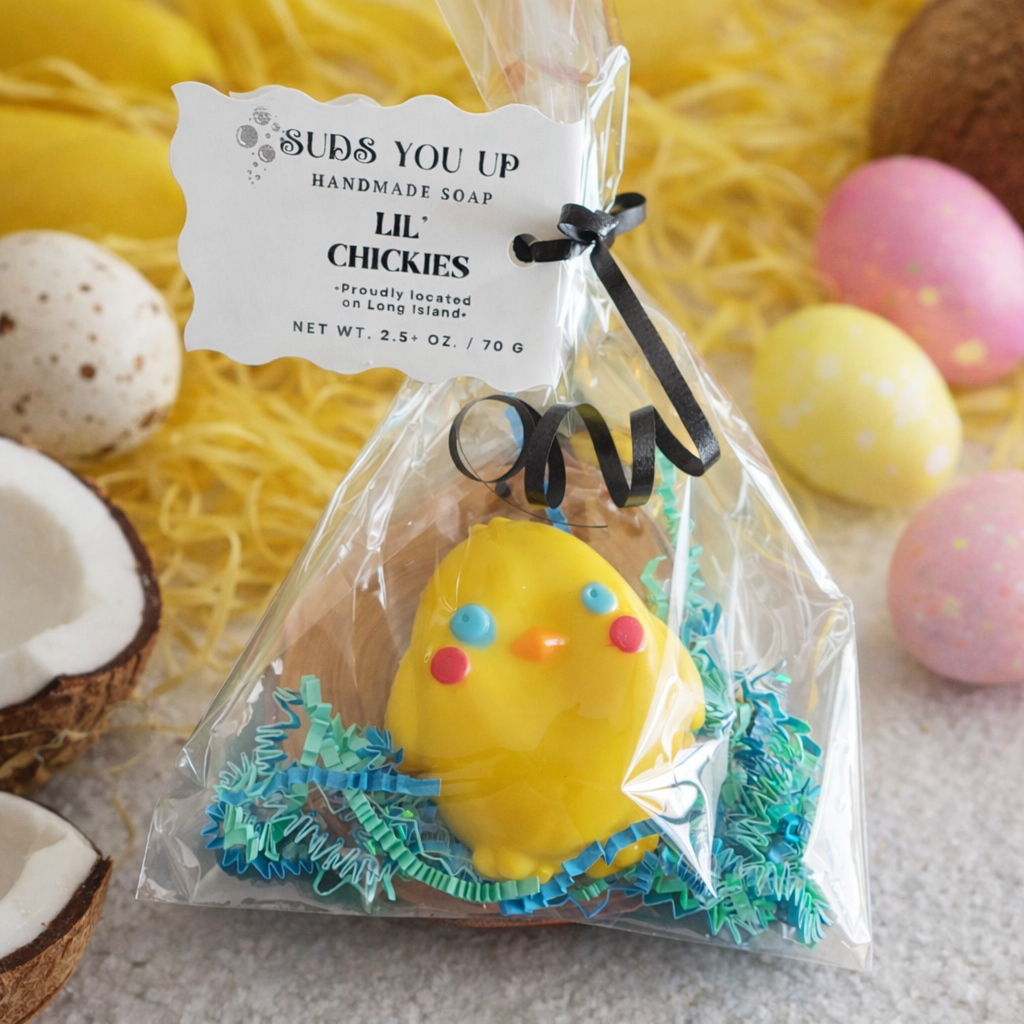 Lil Chickies! Banana Coconut. Spring Soap! 🐥