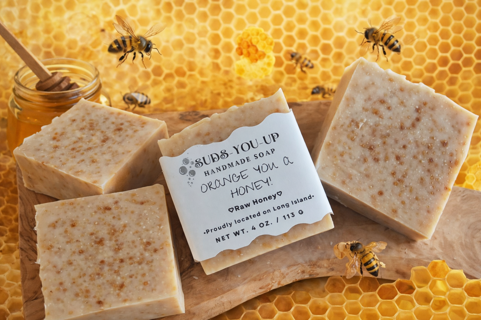 Orange Honey. Tallow & Honey Soap.