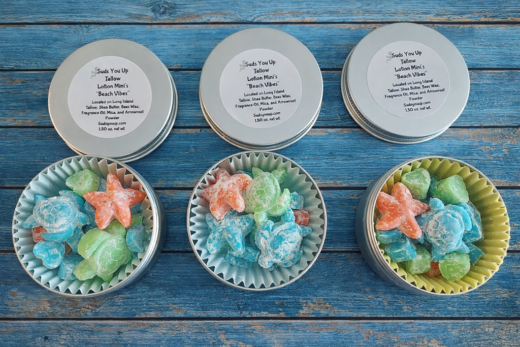 Tallow Lotion Mini's!  Beach Vibes. 🐢