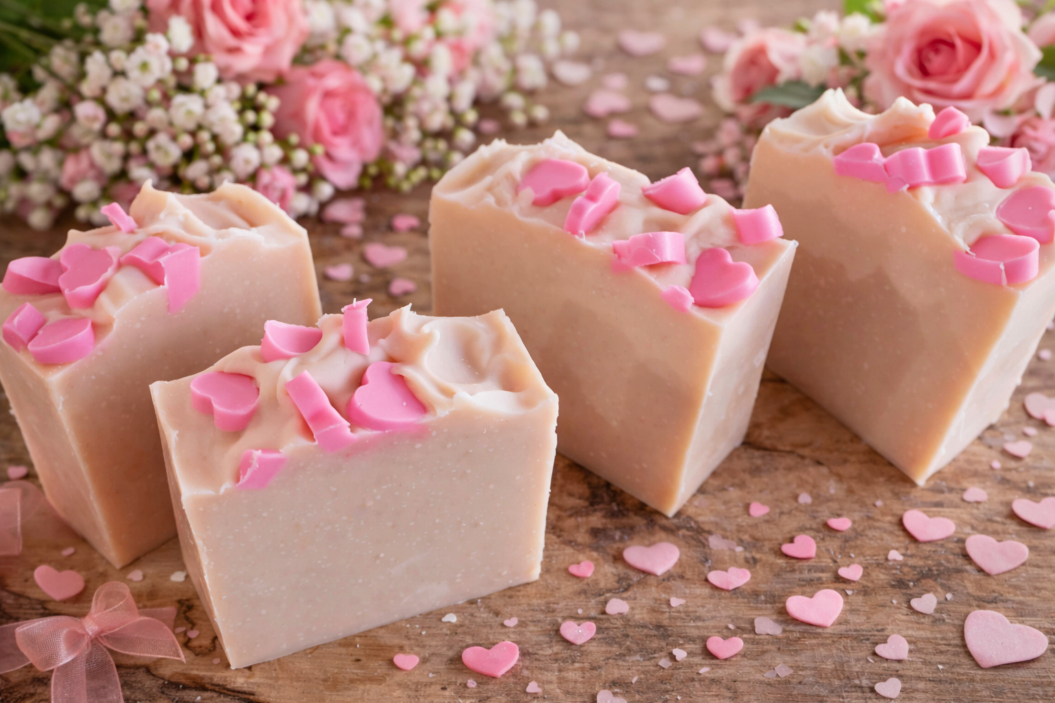 Hearts! Tallow & Goat Milk Soap.