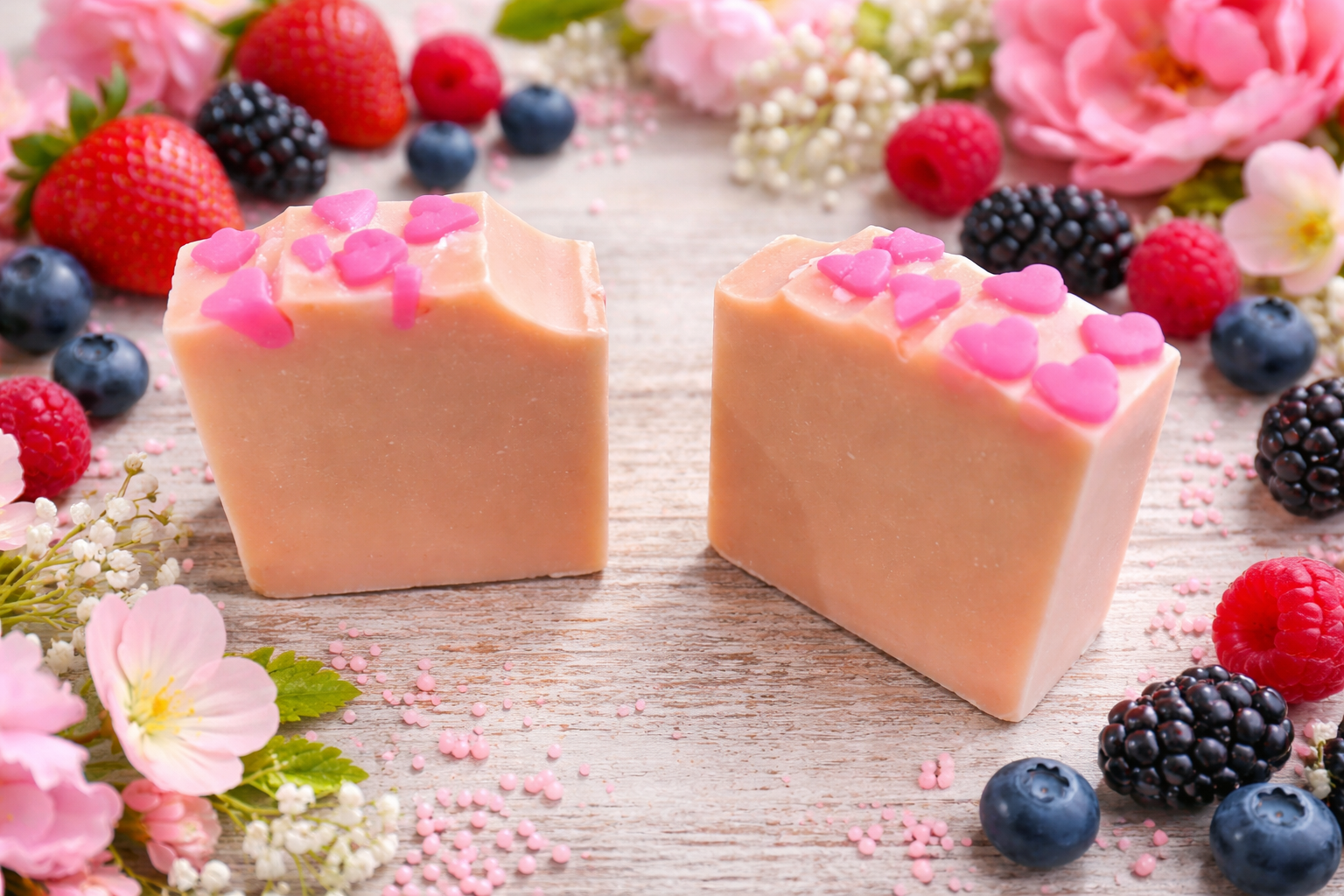 Hearts! Tallow & Goat Milk Soap.