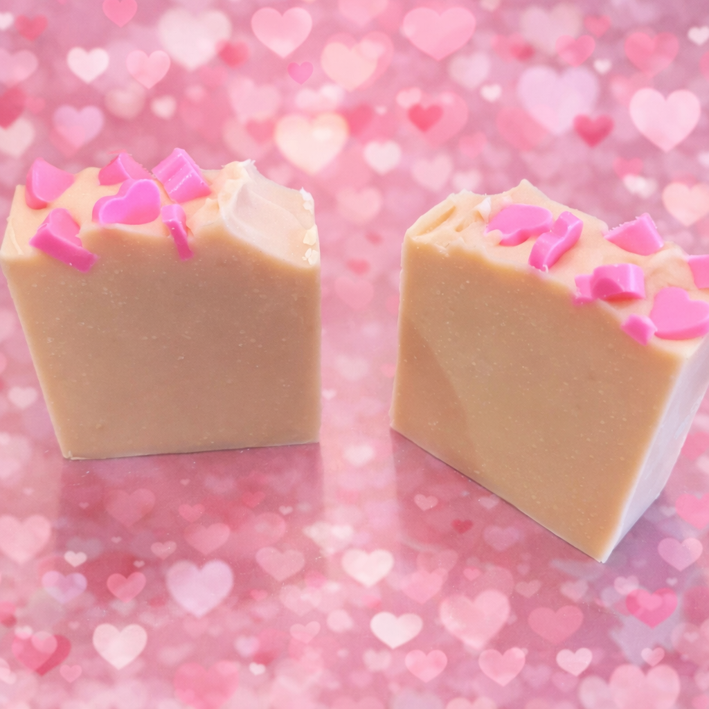 Hearts! Tallow & Goat Milk Soap.