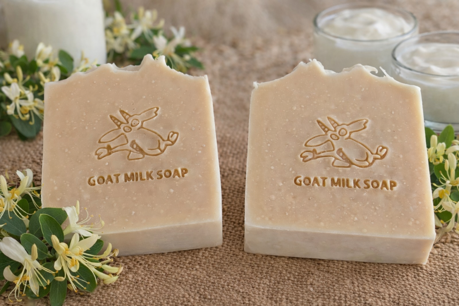 Twisted Goat. Honeysuckle. Goat Milk & Yogurt Soap.