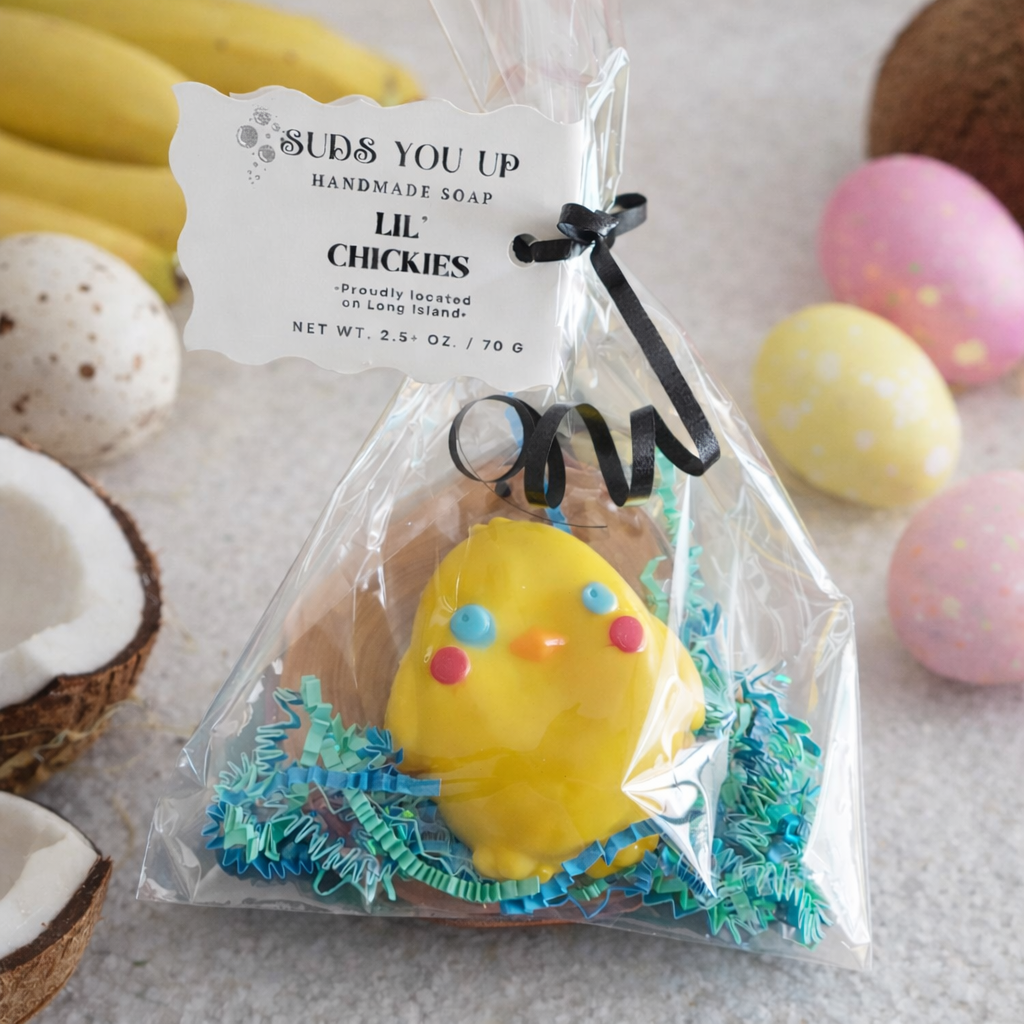 Lil Chickies! Banana Coconut. Spring Soap! 🐥