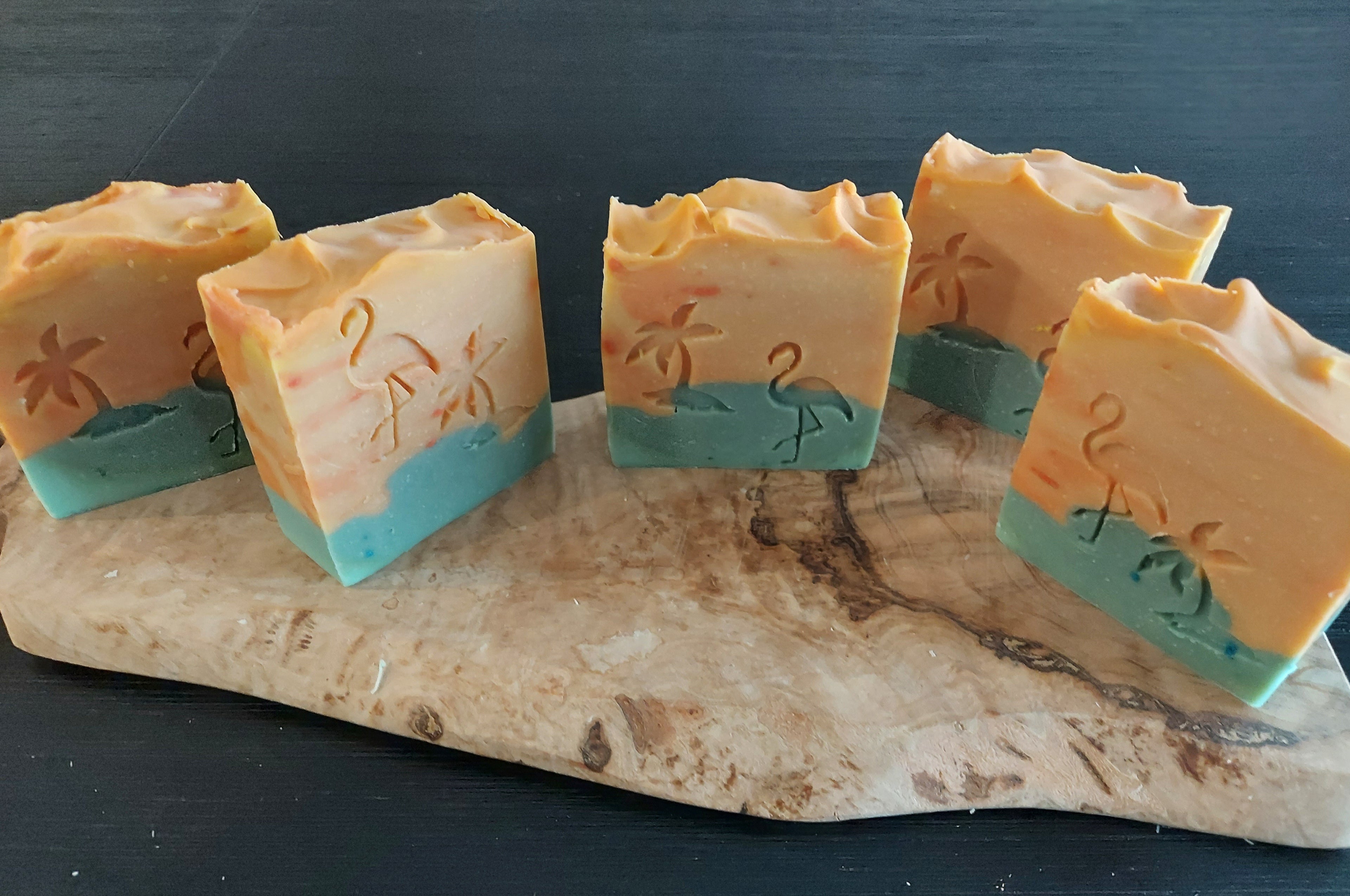 Mango Papaya. Tallow & Yogurt Soap. 🦩