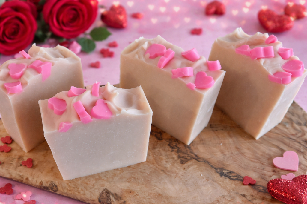 Hearts! Tallow & Goat Milk Soap.