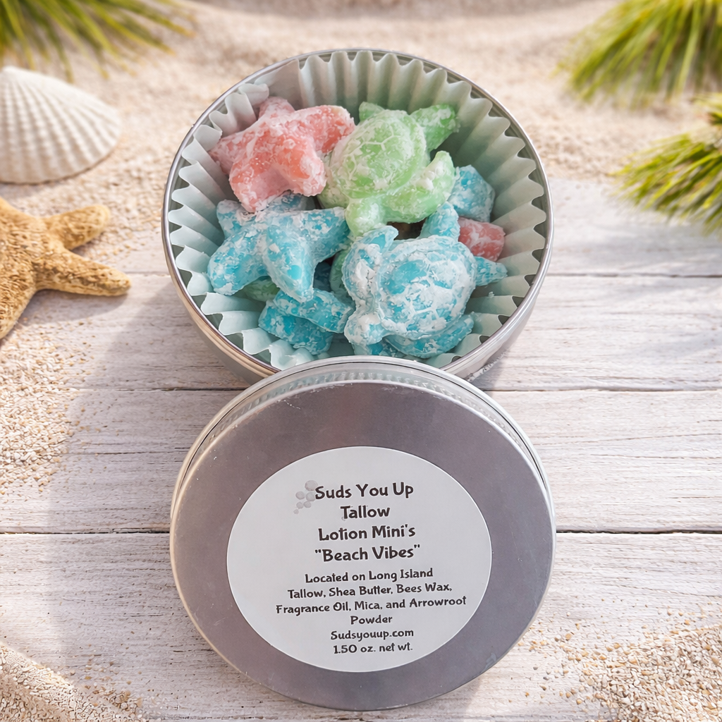 Tallow Lotion Mini's!  Beach Vibes. 🐢
