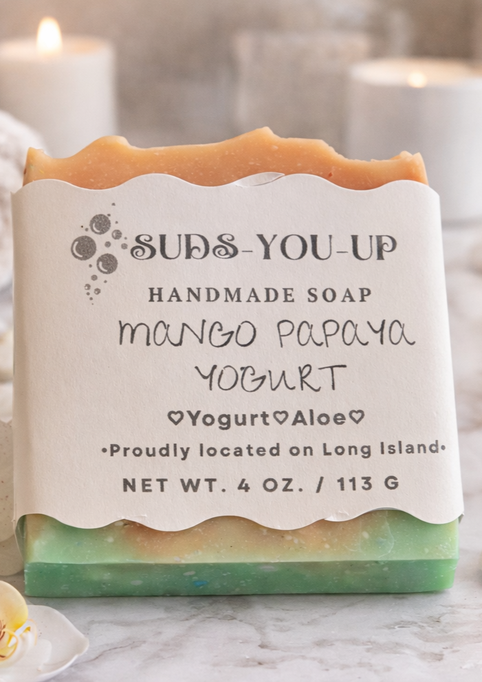 Mango Papaya. Tallow & Yogurt Soap. 🦩