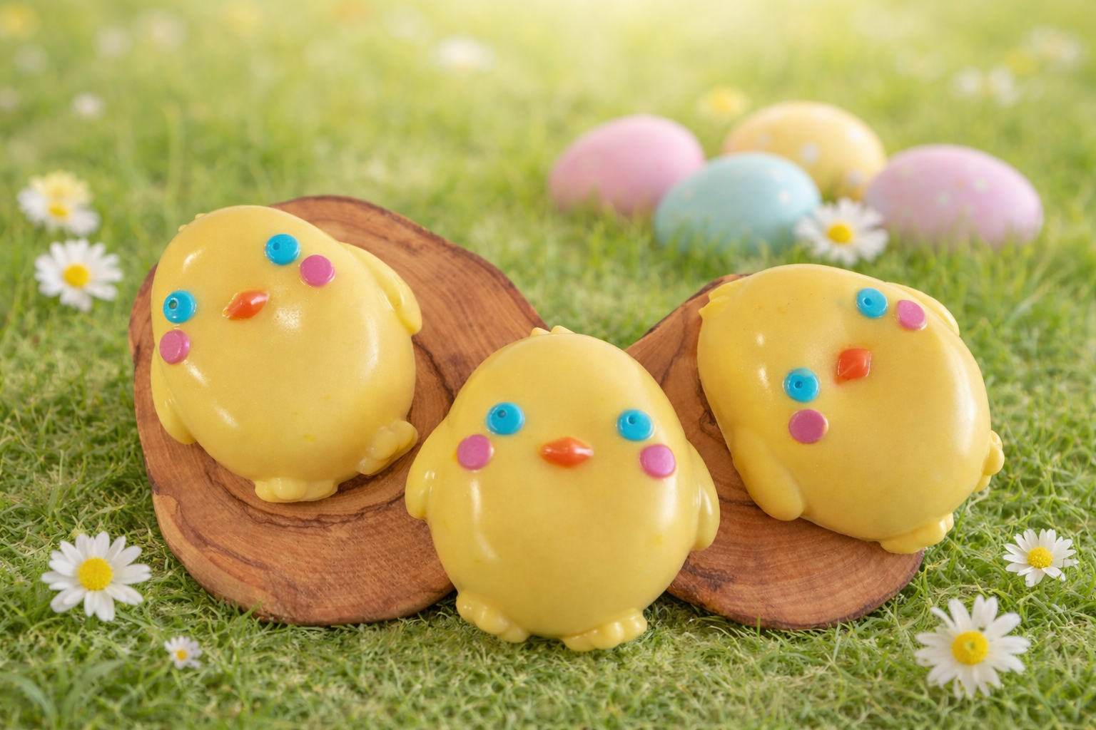 Lil Chickies! Banana Coconut. Spring Soap! 🐥