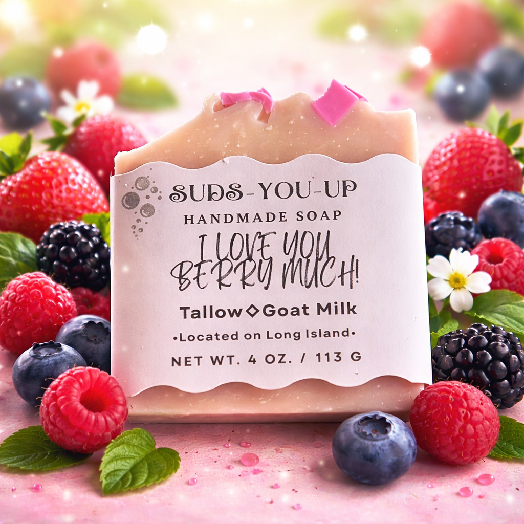 Hearts! Tallow & Goat Milk Soap.