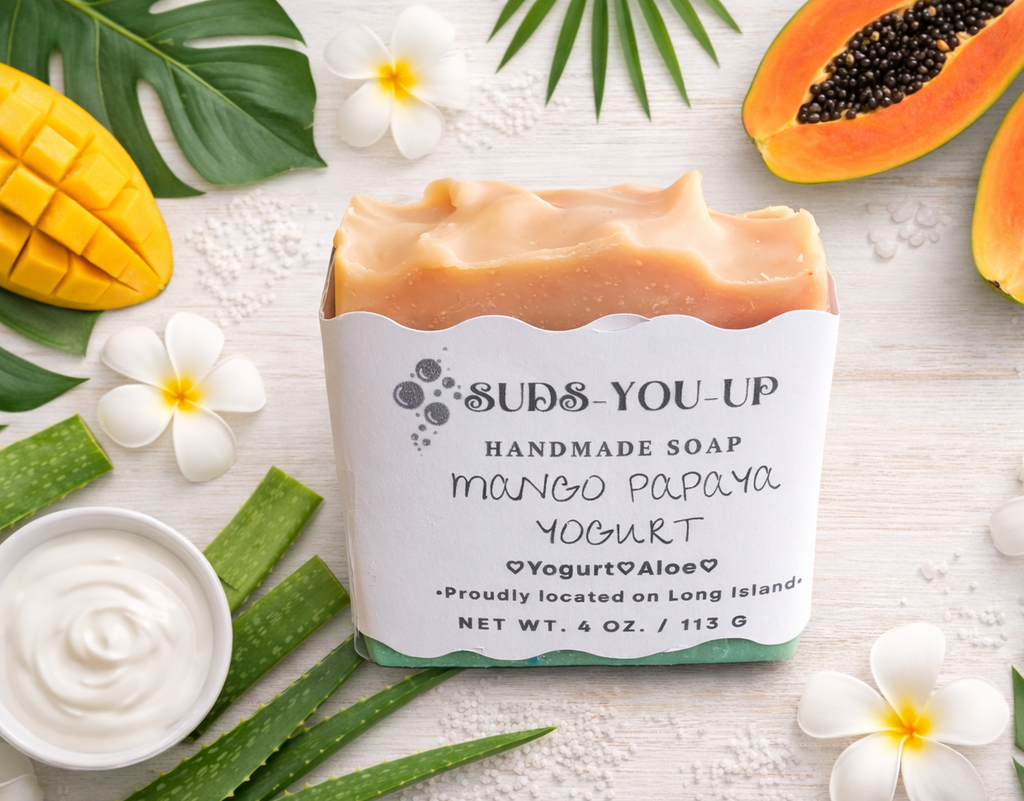 Mango Papaya. Tallow & Yogurt Soap. 🦩