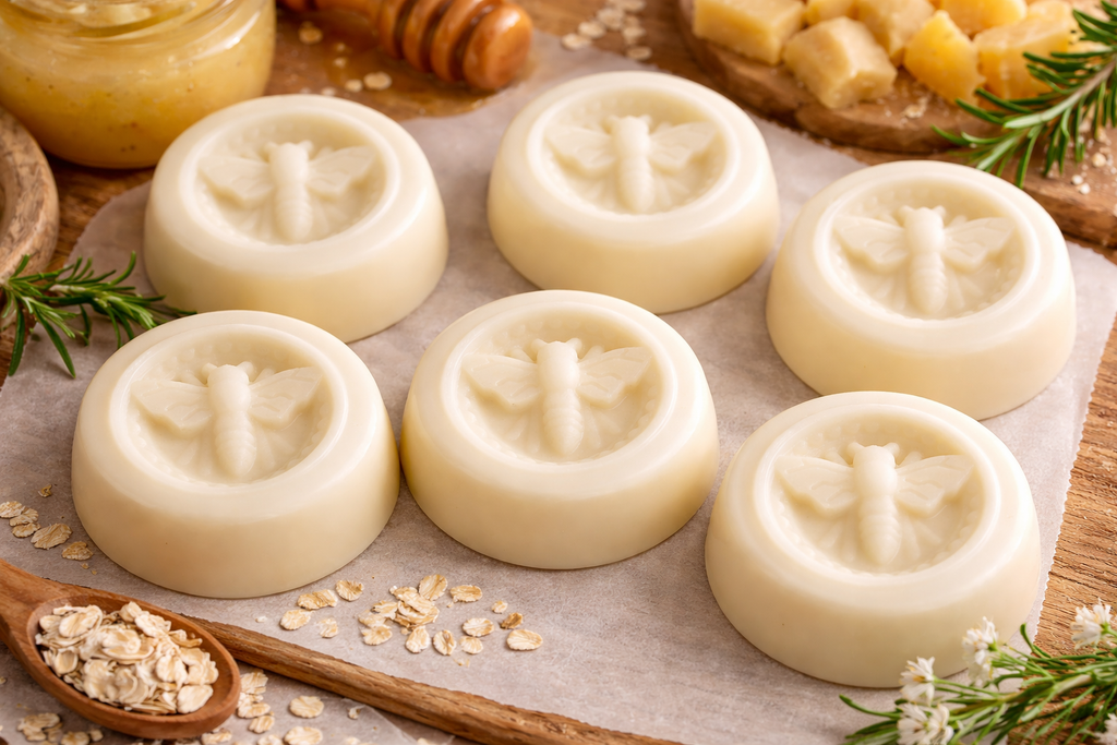 Solid Tallow Lotion Bar.  Milk & Honey!