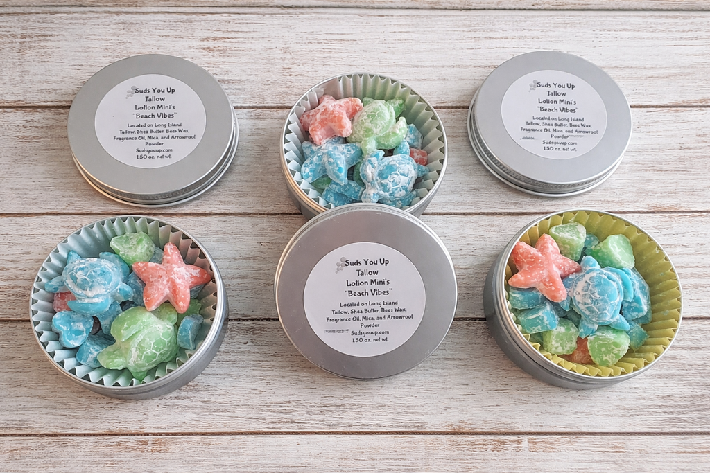 Tallow Lotion Mini's!  Beach Vibes. 🐢